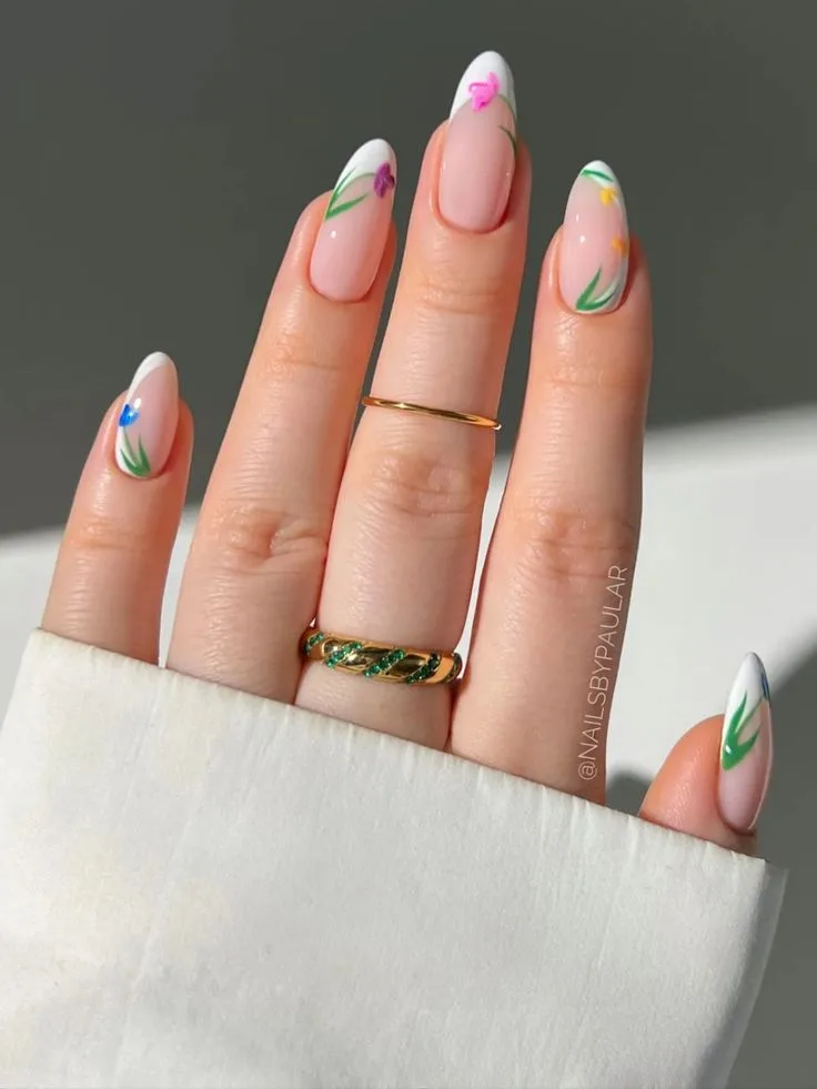 handpainted spring florals
