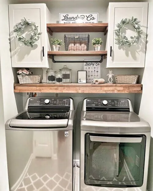 hang shelves for easy storage