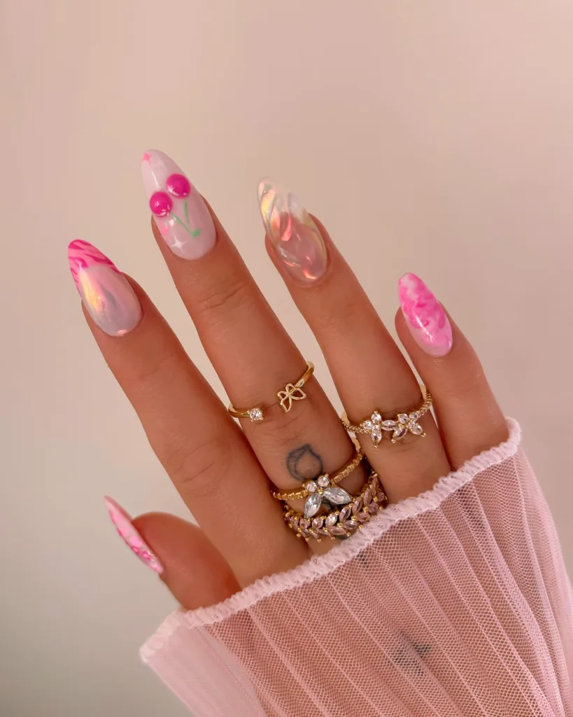 hot pink cherry chromes