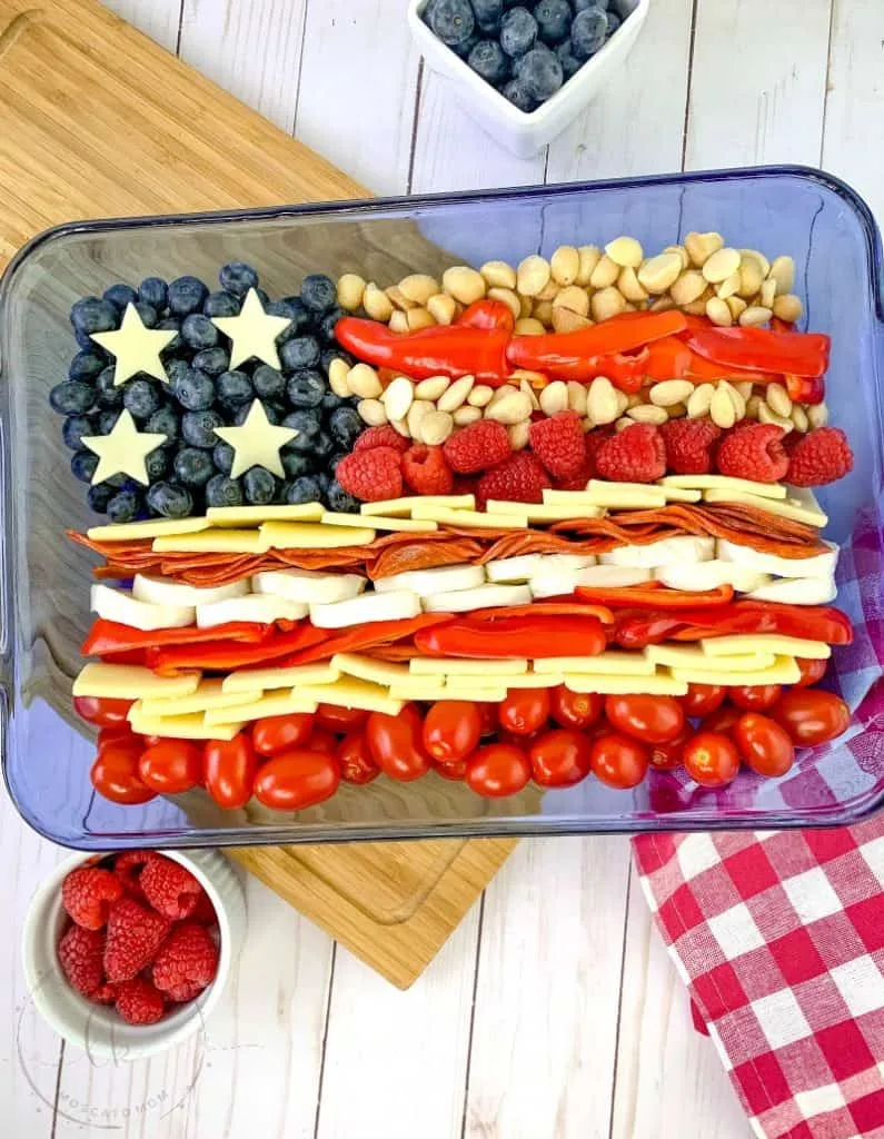 keto 4th of July snack board
