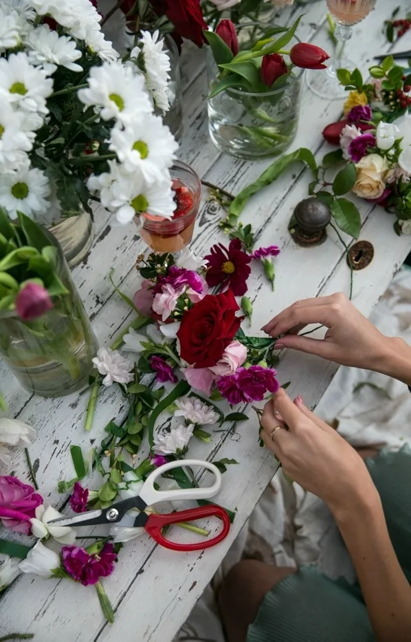 make flower crowns
