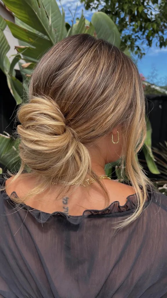 messy french twist