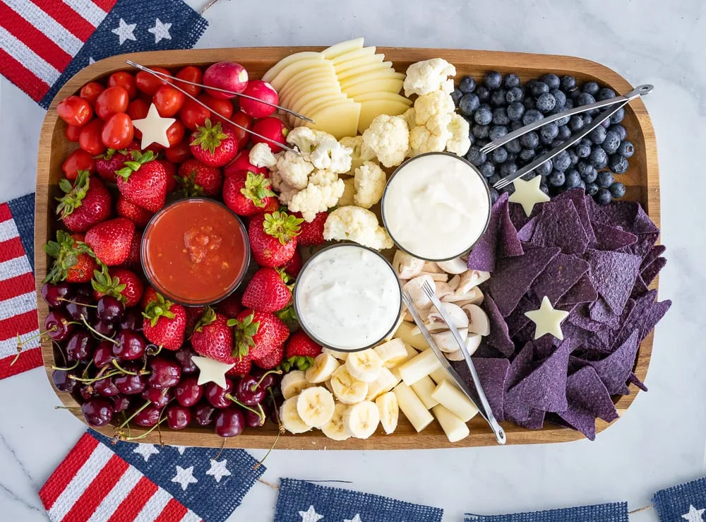 patriotic charcuterie board
