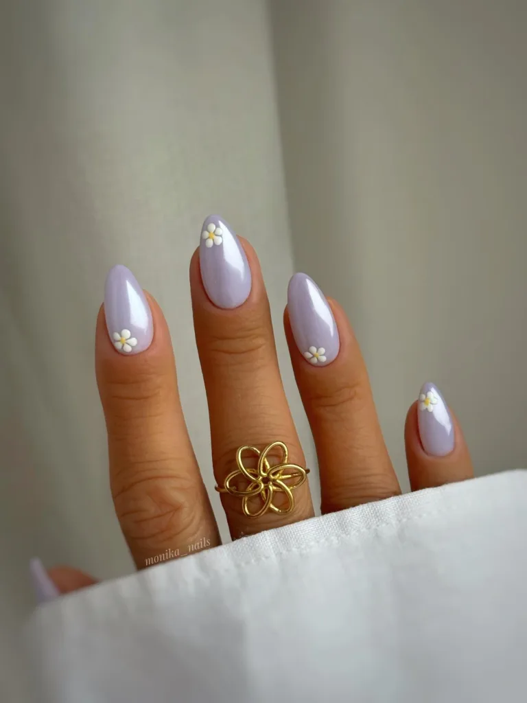 purple chrome florals