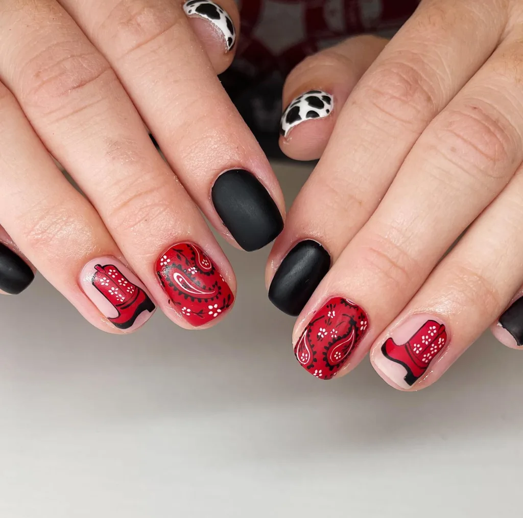 red paisley