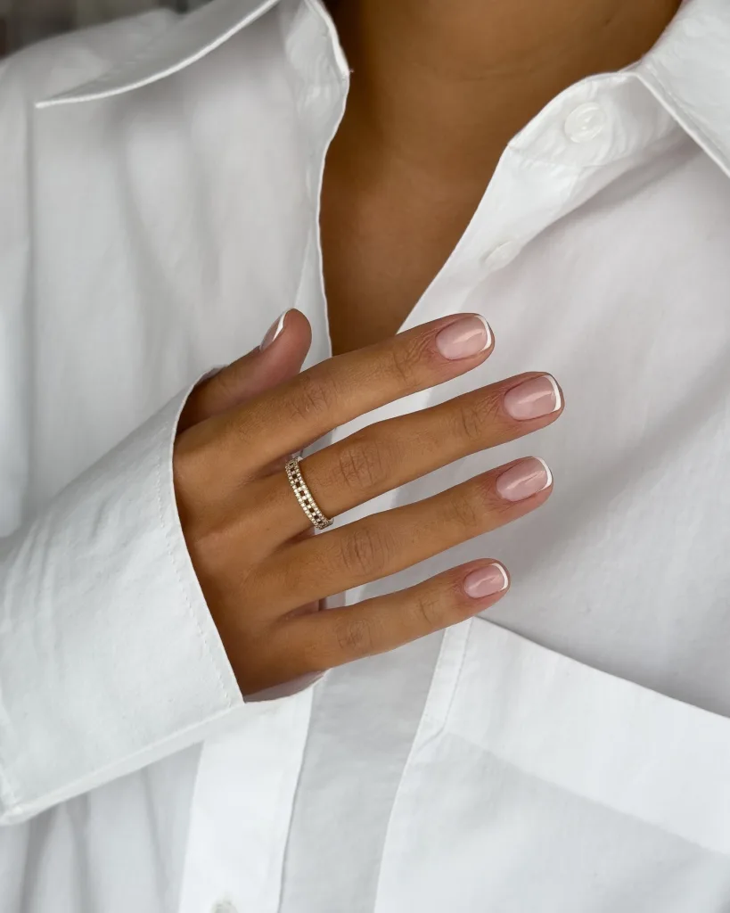 short elegant french mani
