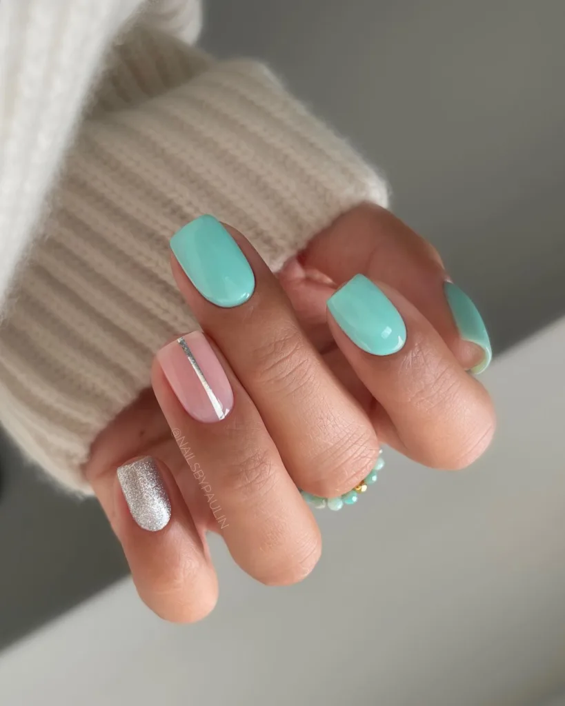 silver & turquoise