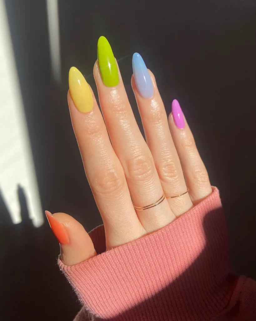 skittle rainbow design