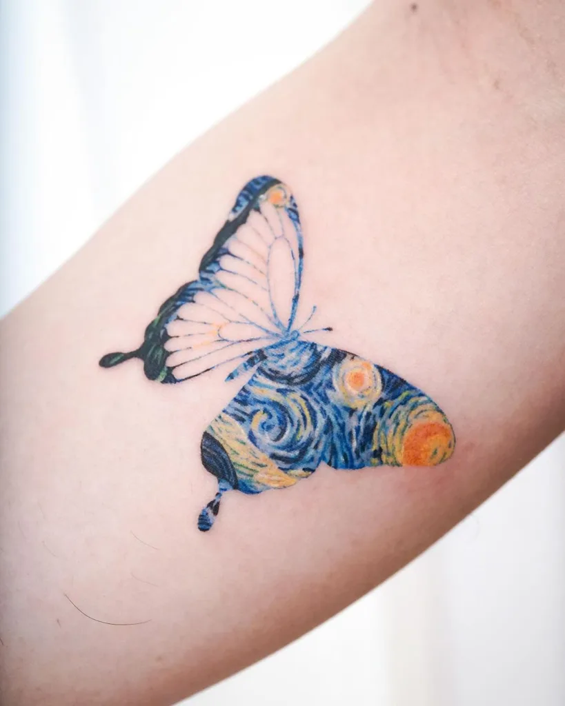 starry night butterfly