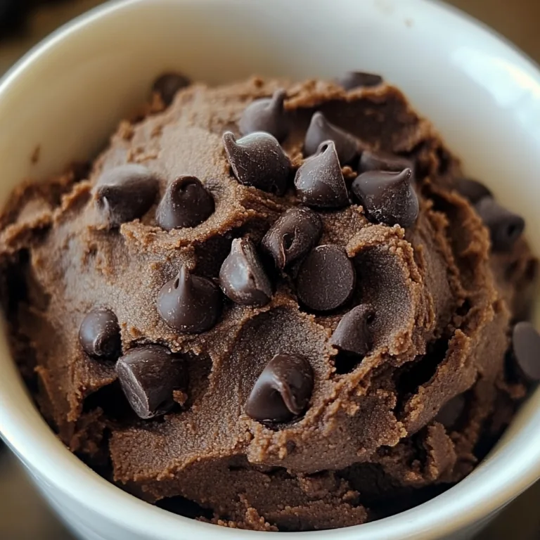 rich dark chocolate dessert in a bowl topped with lots of semi-sweet chocolate chips