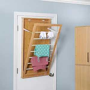 wall mounted laundry rack