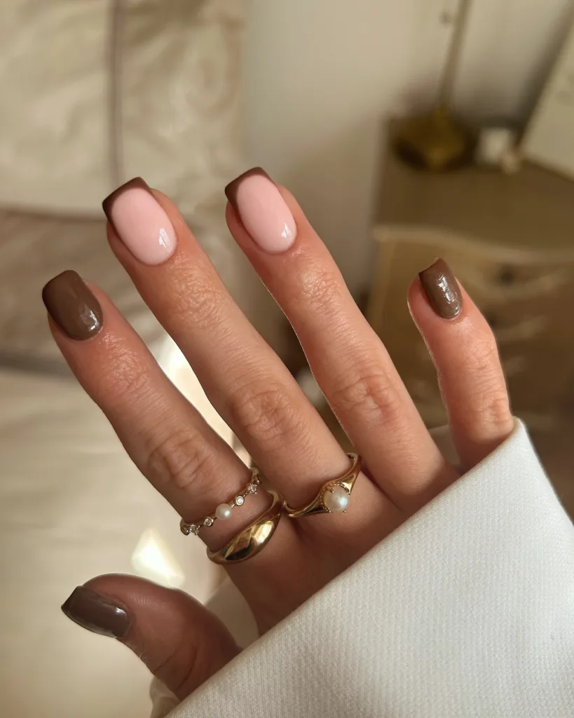 brunette tips