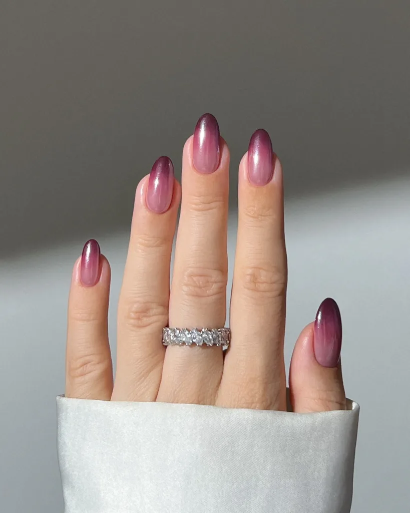 burgundy ombre