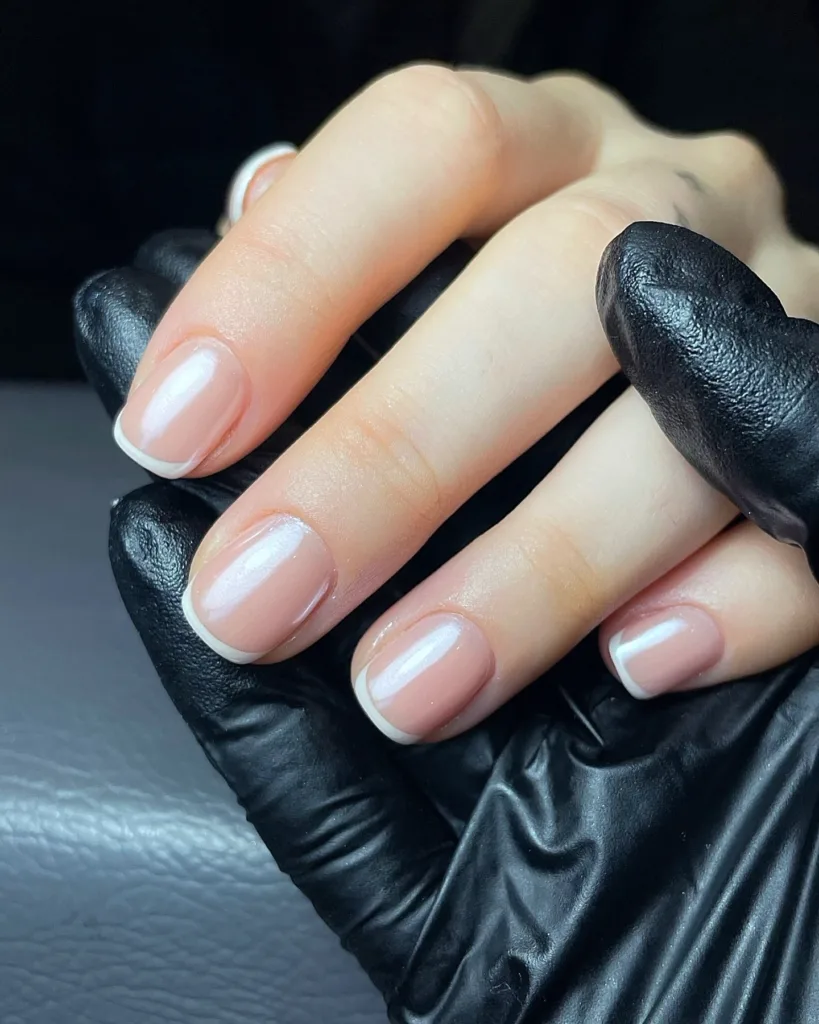 chrome french tips