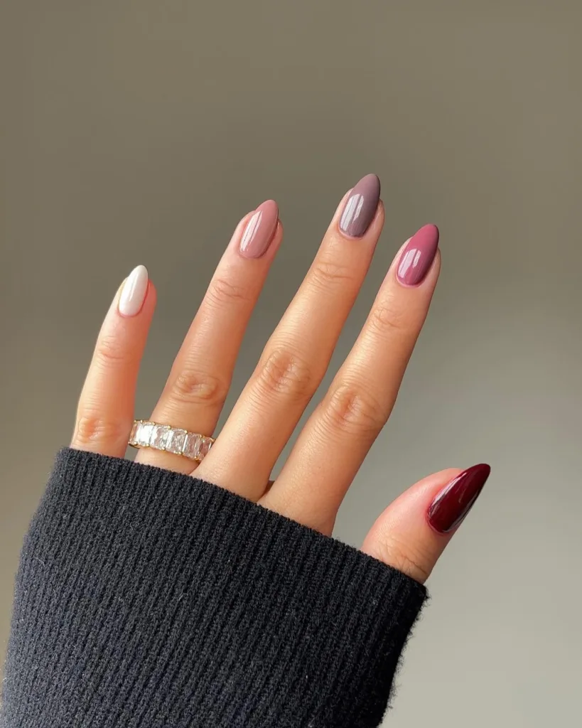 fall gradient mani