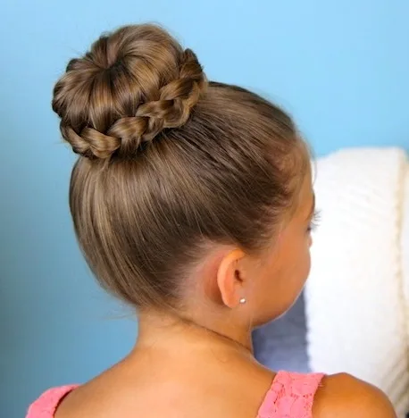lace braided bun