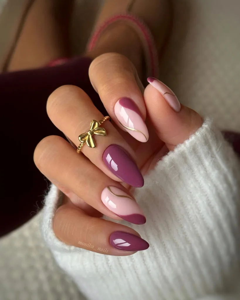 mauve nails