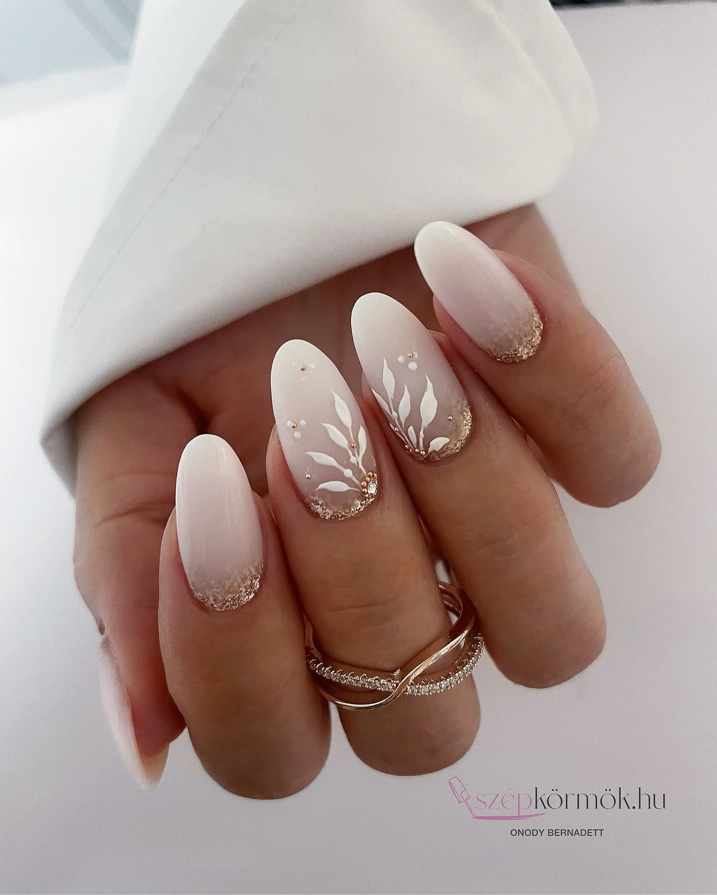 milky wedding florals