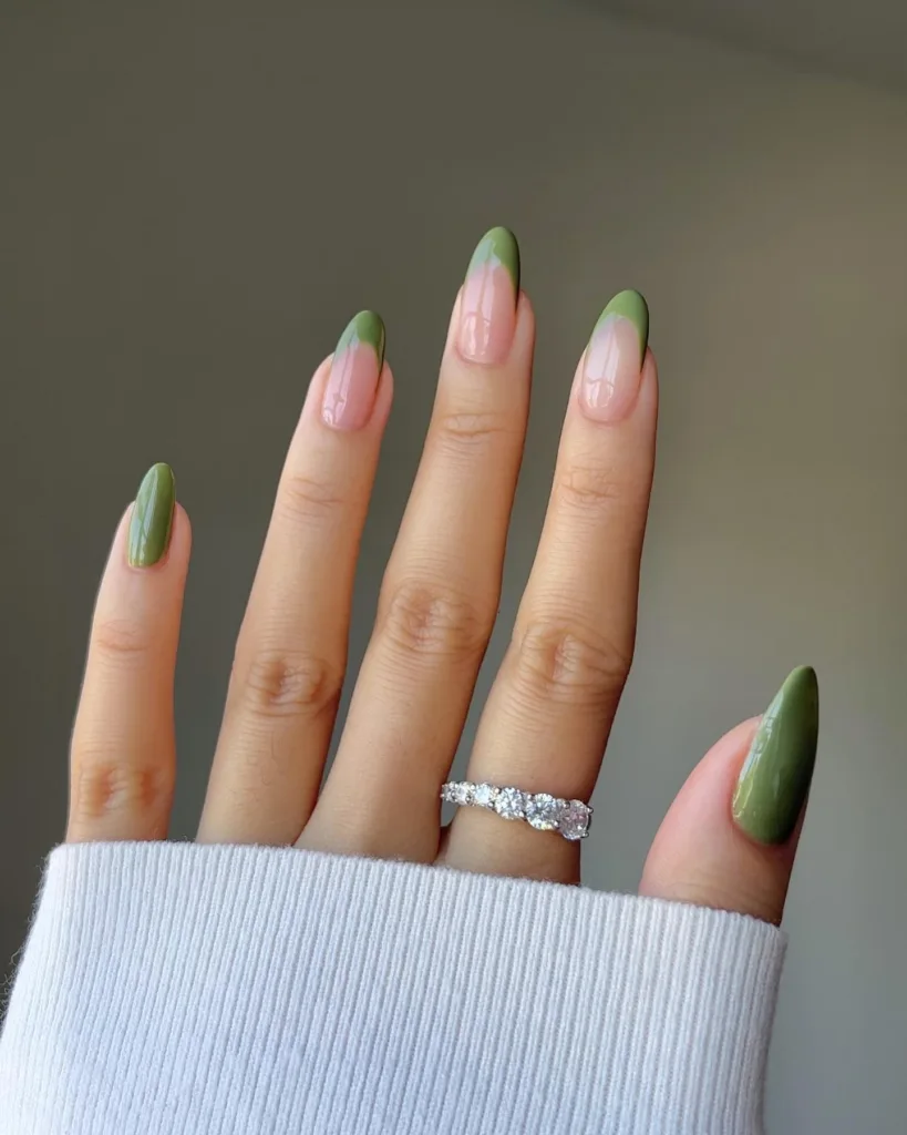 olive French tips