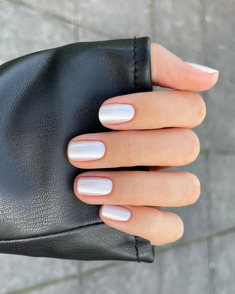 pearly white nails