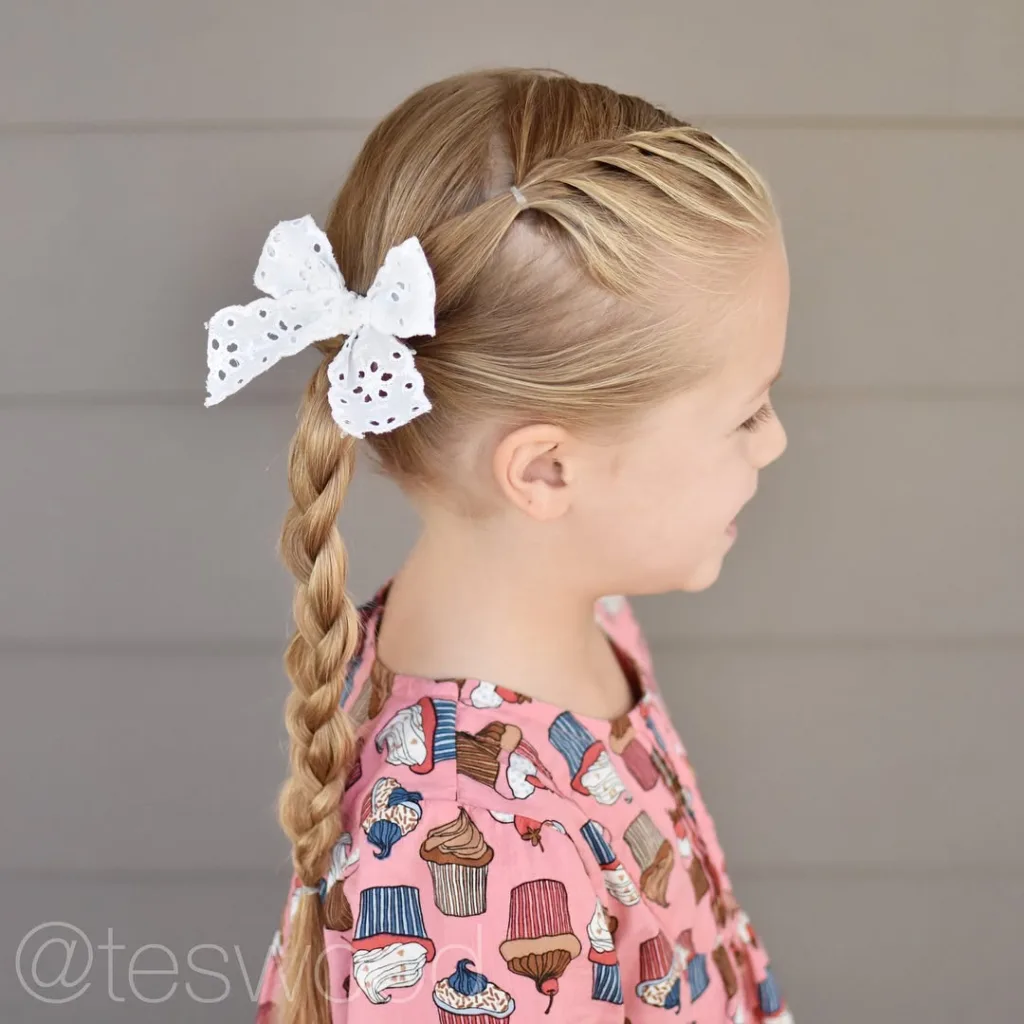rope braid into braided ponytail