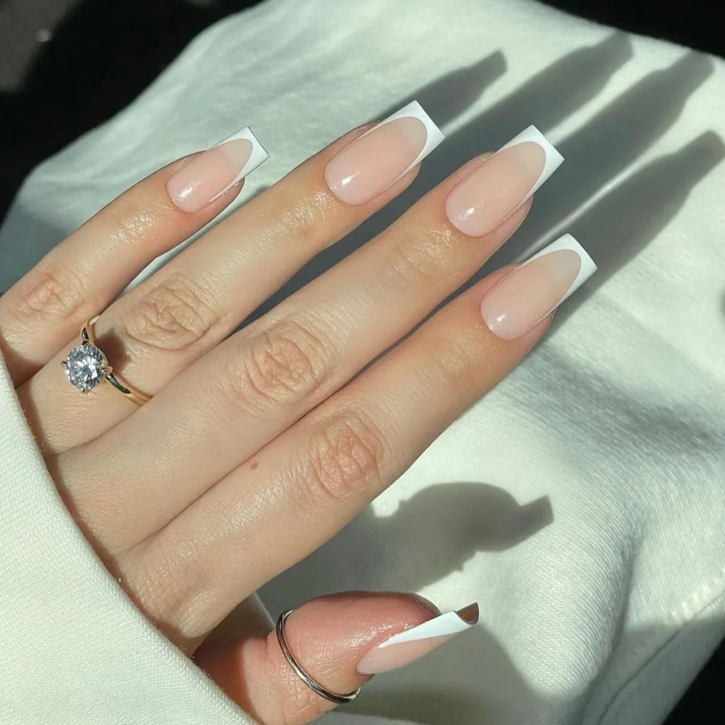 square French manicure