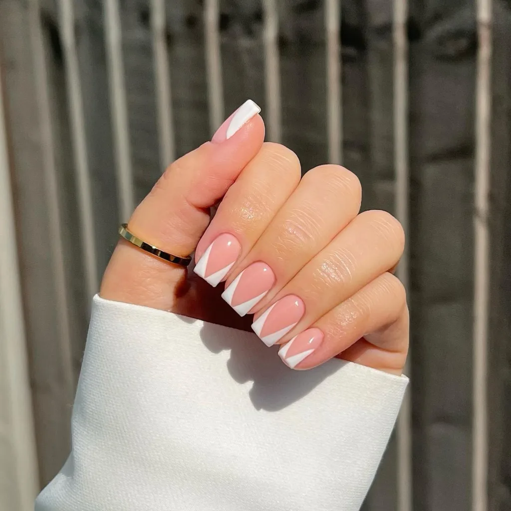 white chevron french