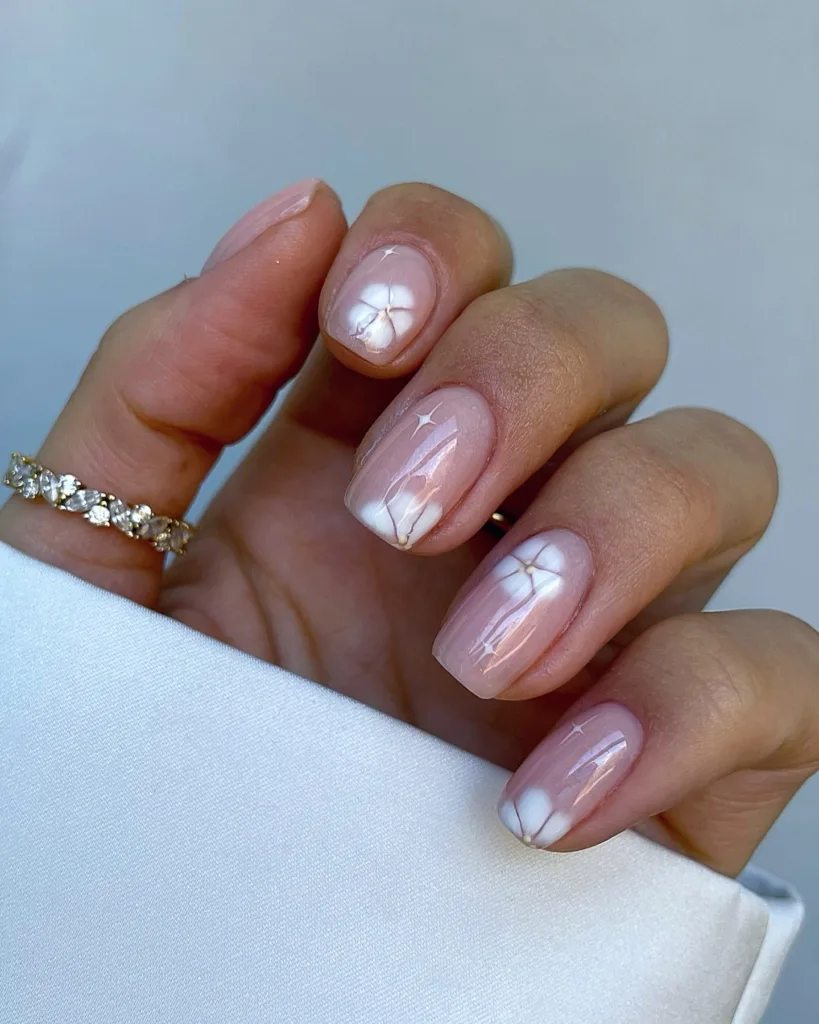 white florals