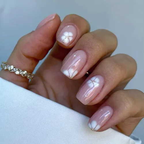 white nails featured