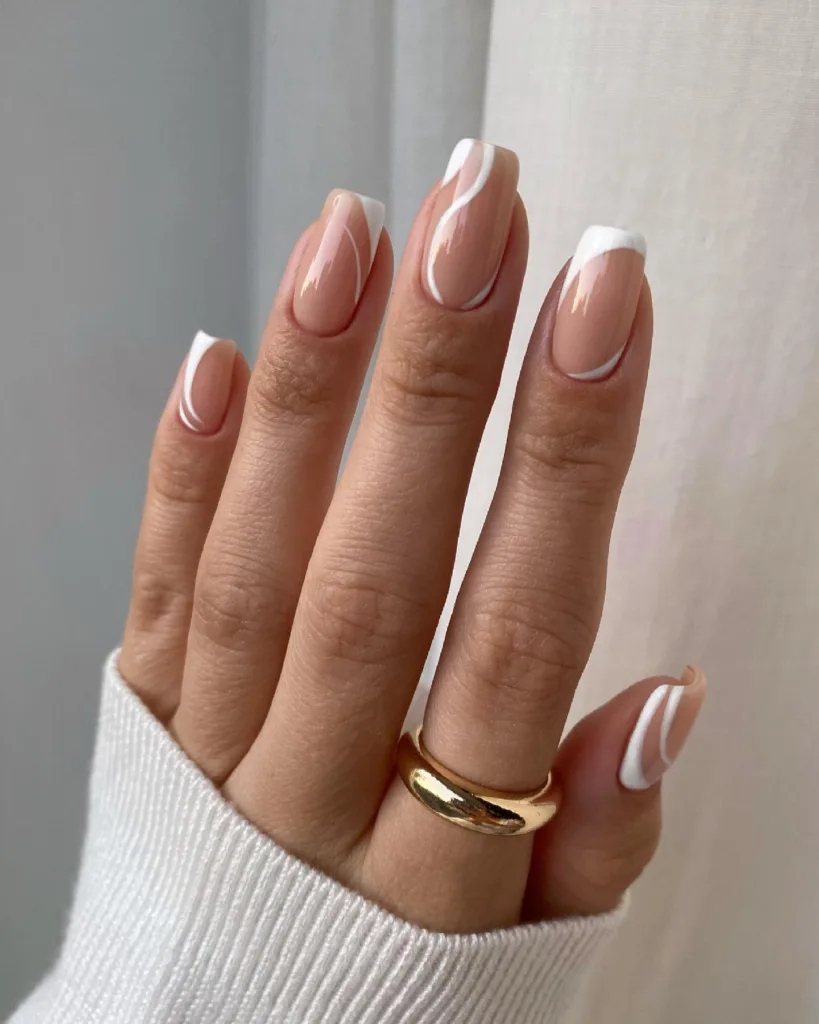 white swirls