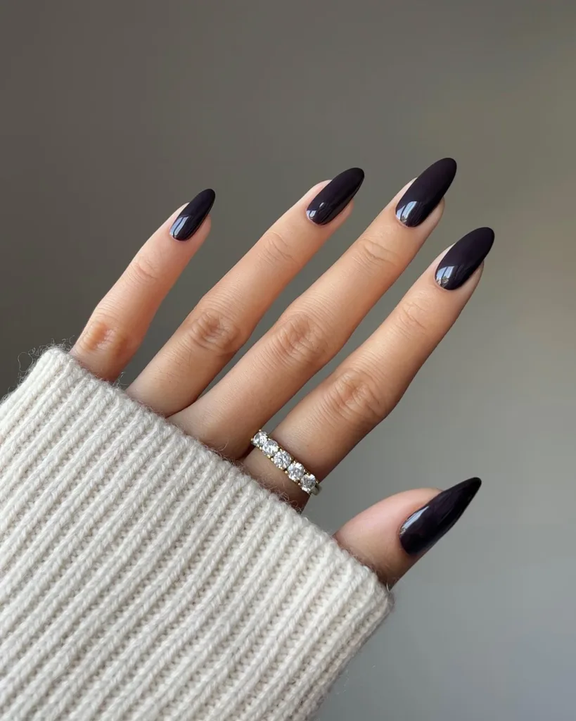 charcoal nails