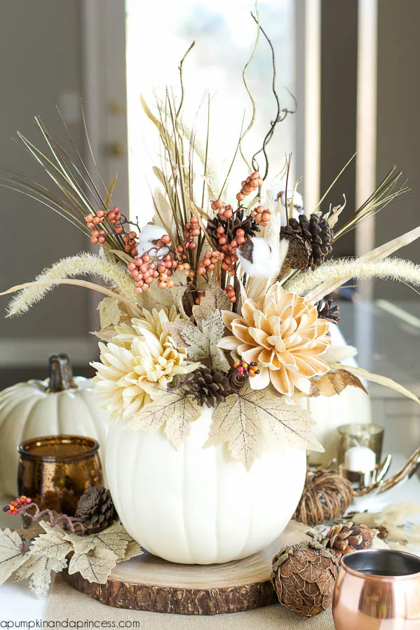 diy pumpkin vase fall decor ideas