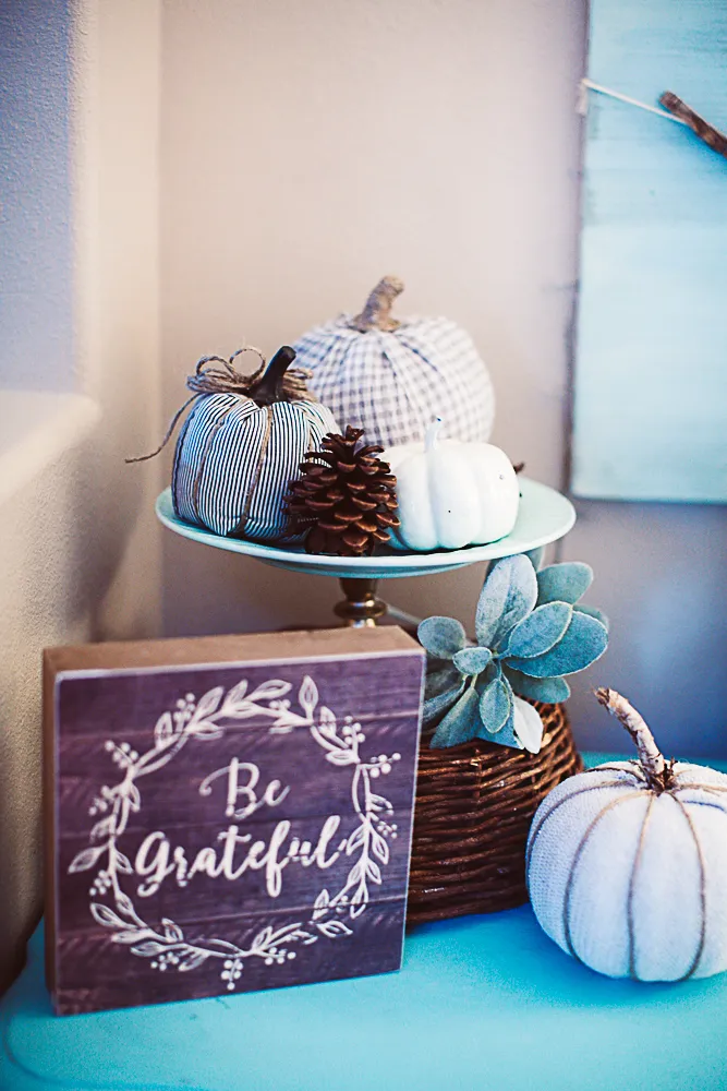 dollar store fabric pumpkins