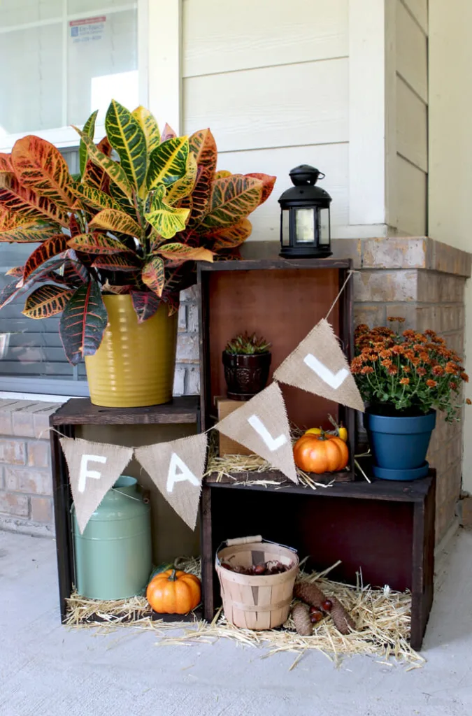 fall crate display