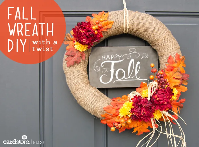 gorgeous diy fall wreath