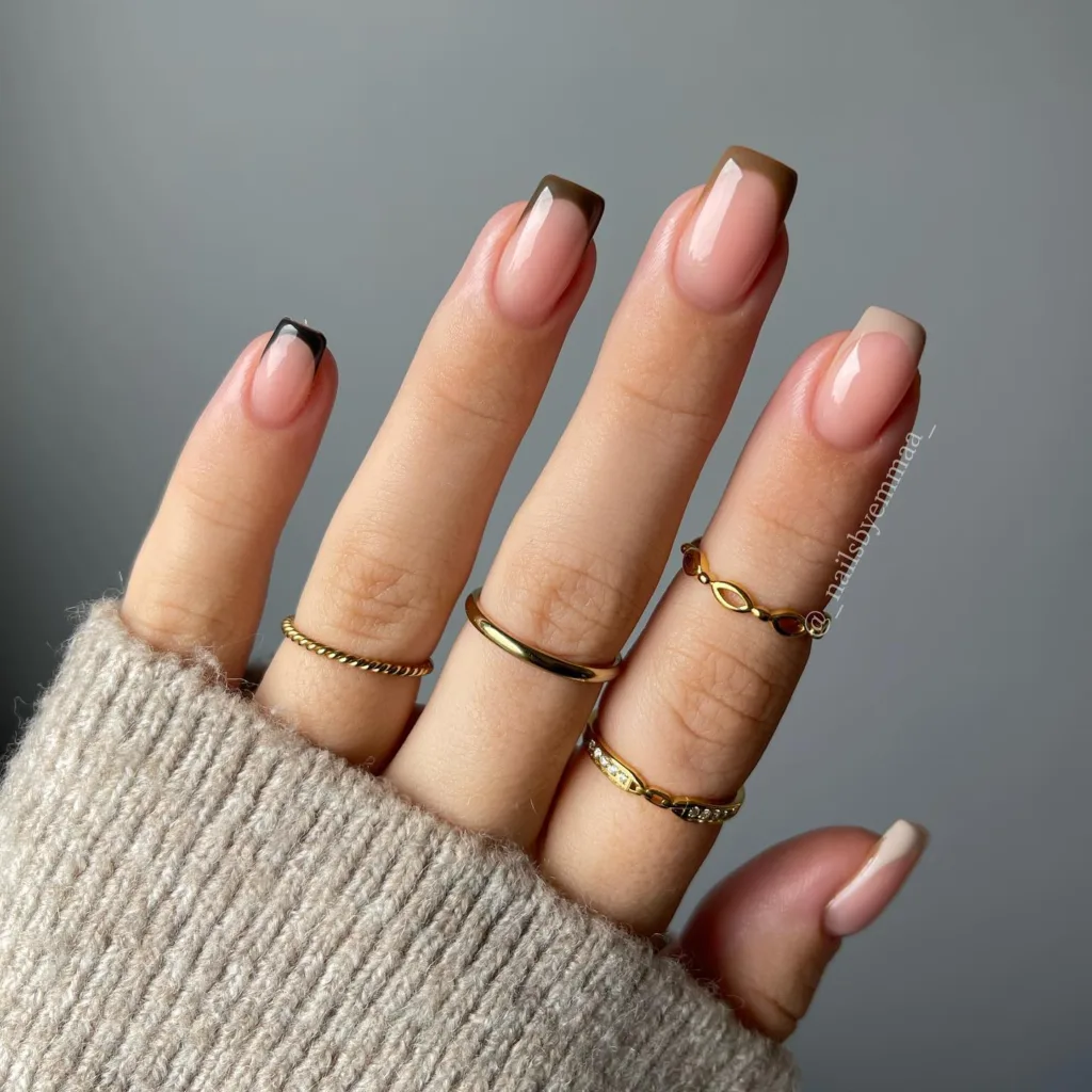 gradient brown french