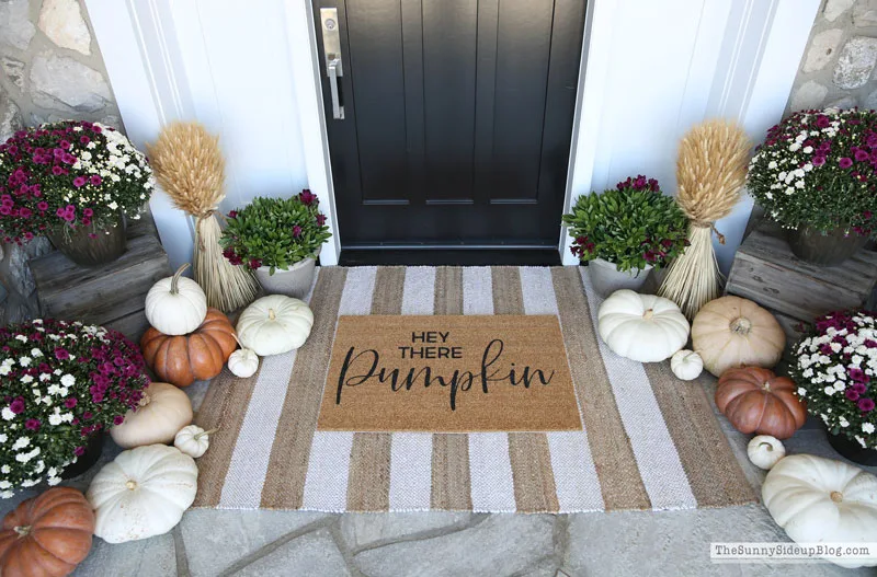 hey there pumpkin mat