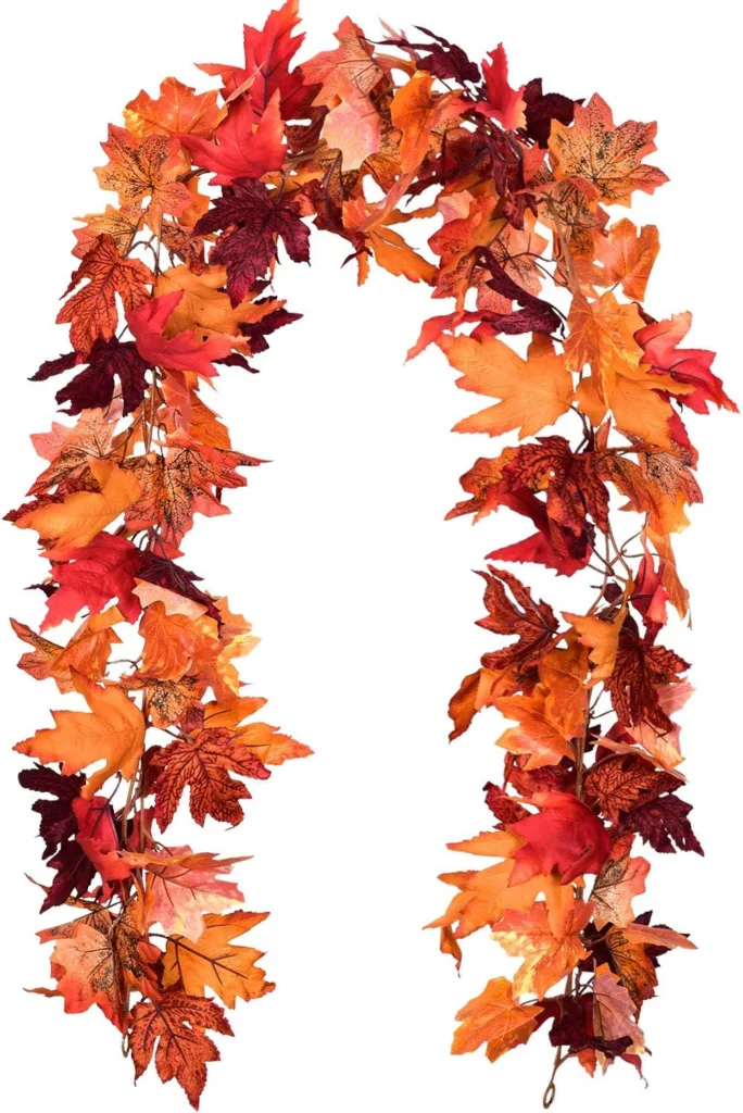 maple leaves fall garland