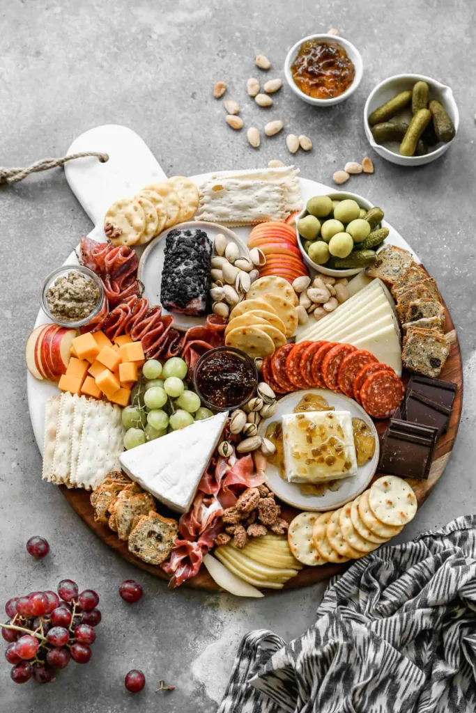 meat and cheese charcuterie board