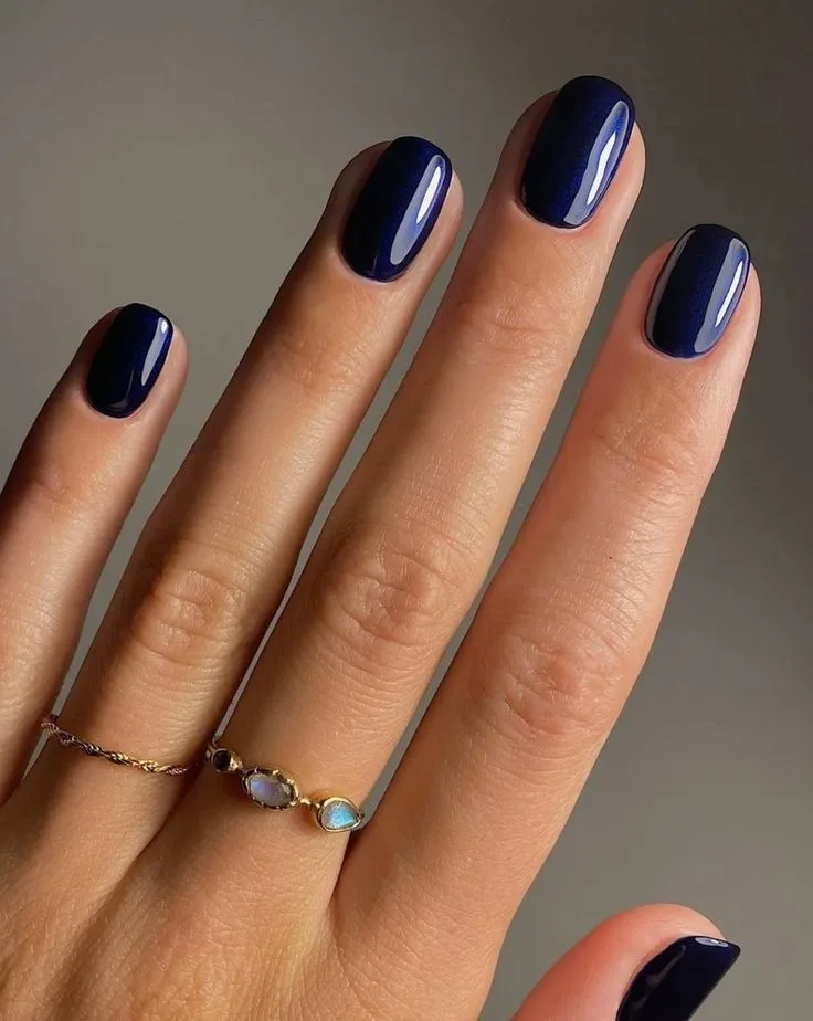 midnight blue fall nail colors