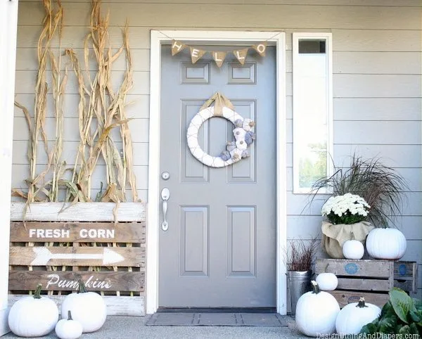 neutral front porch
