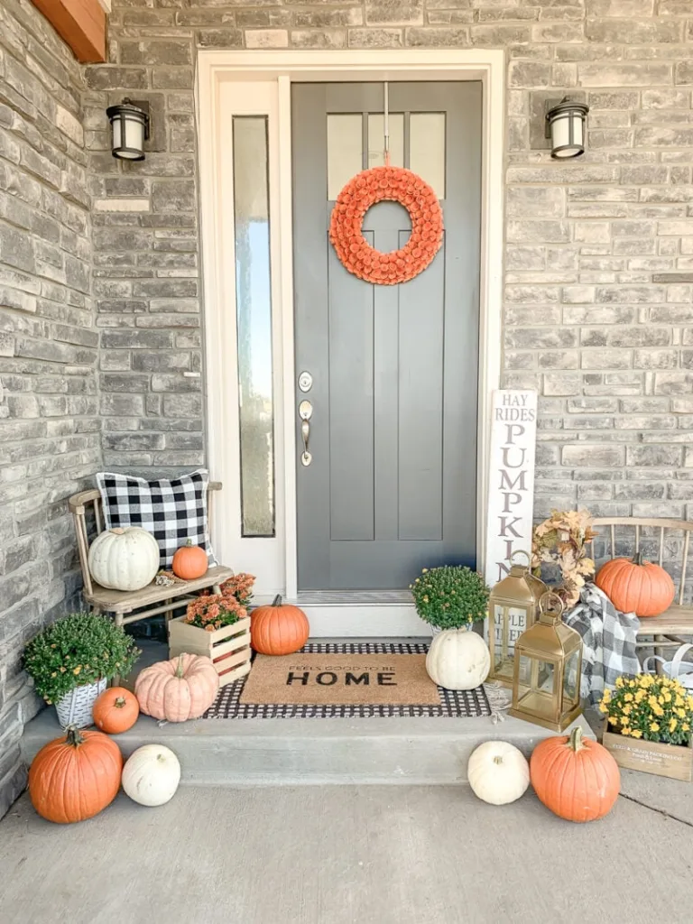 simple fall porch