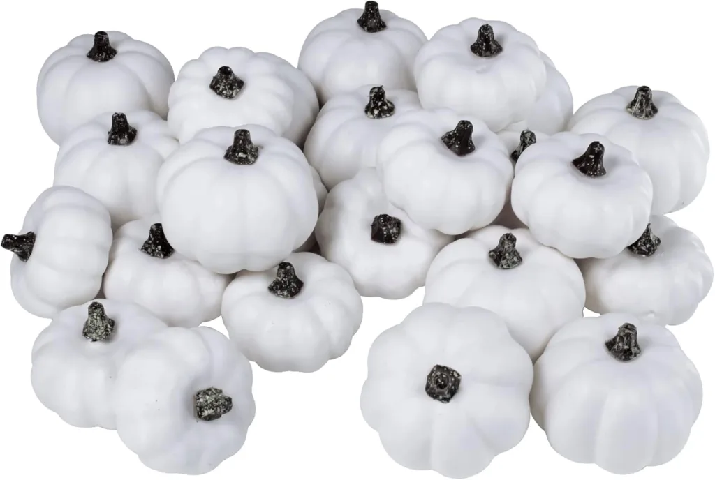 white mini pumpkins