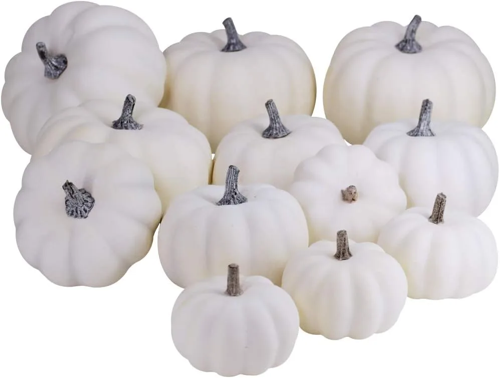 white pumpkins