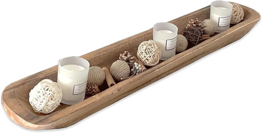 wooden dough bowl