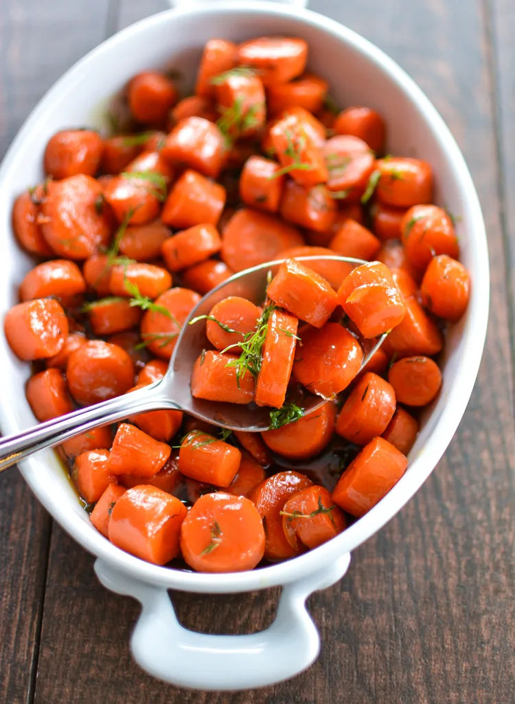 bourbon maple glazed carrots