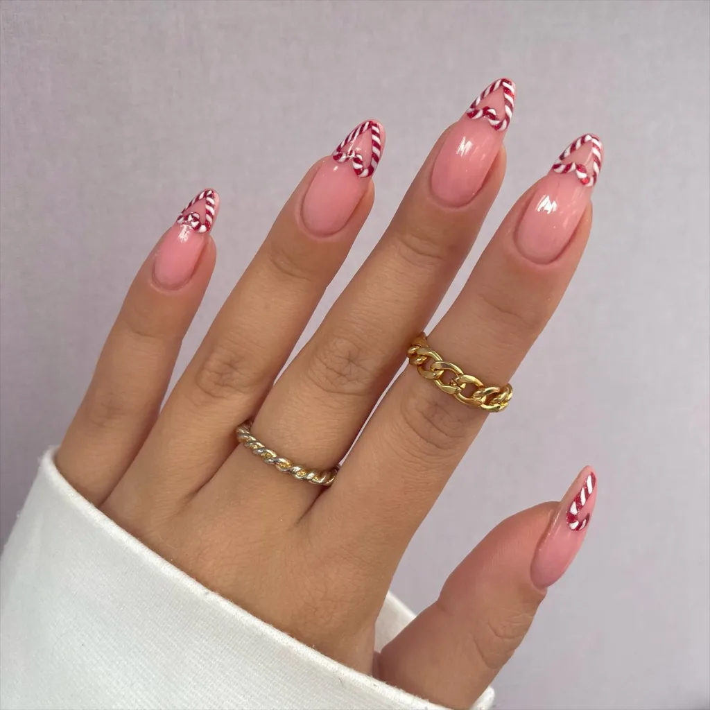 candy cane heart tips