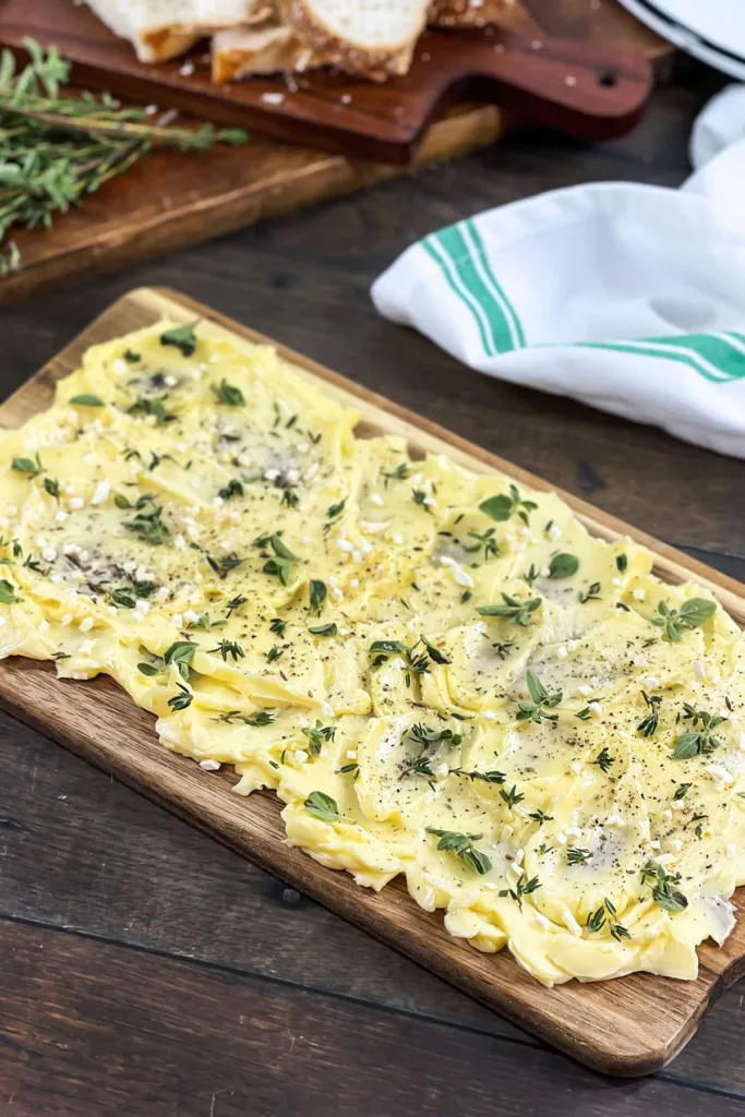 garlic herb butter board