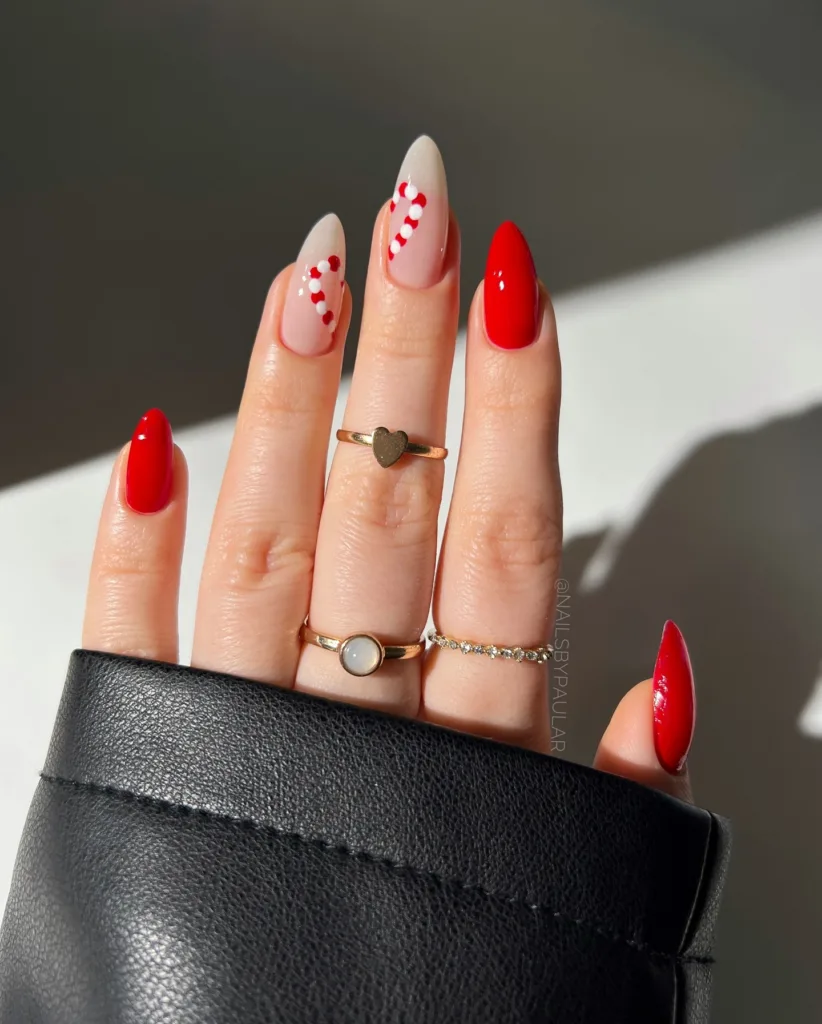 heart candy nails
