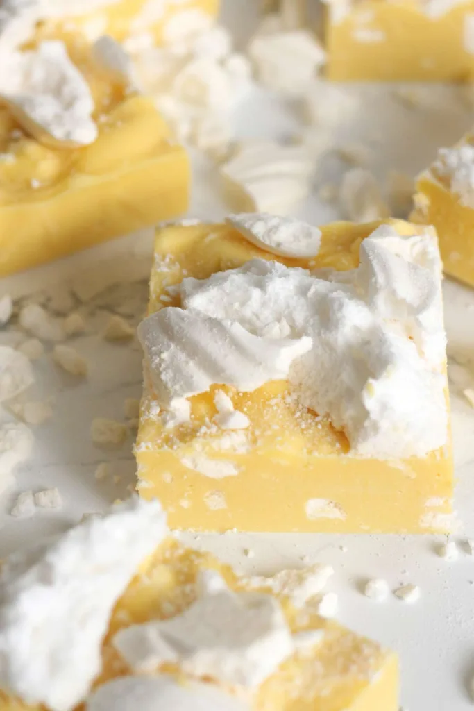 lemon meringue fudge